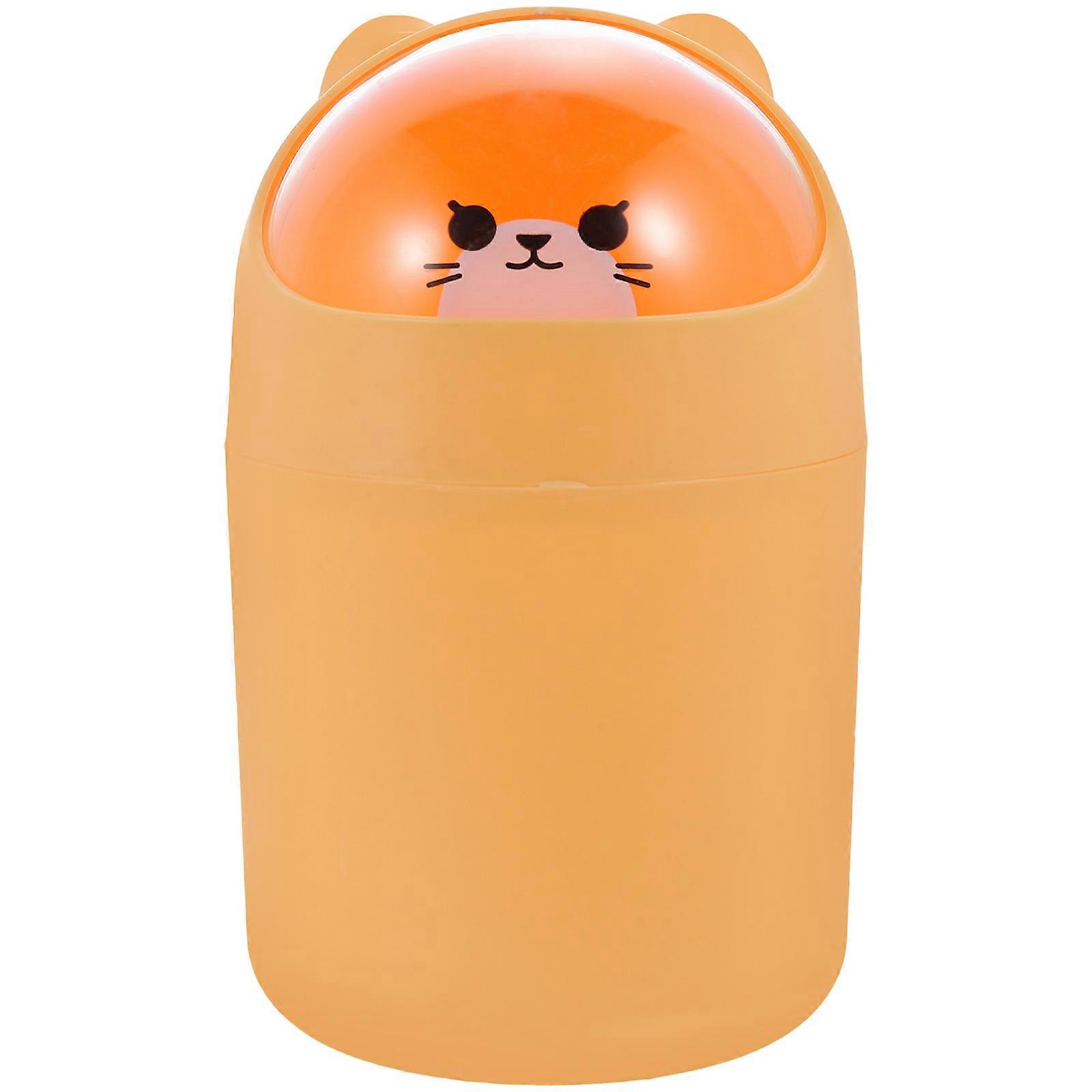Lovely Trash Can Mini Desktop Container for Storage