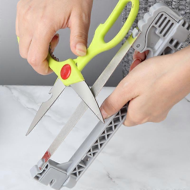 Multifunctional Double Sided Knife Sharpener Wear-resistant Material Kitchen Sharpening Tool for Daily Use
