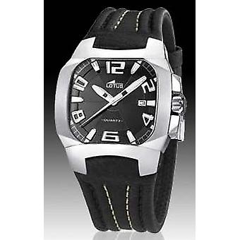 R. lotus code cab ac.cor e.black Quartz Analog Man Watch with 15507/1 Stainless Steel Bracelet
