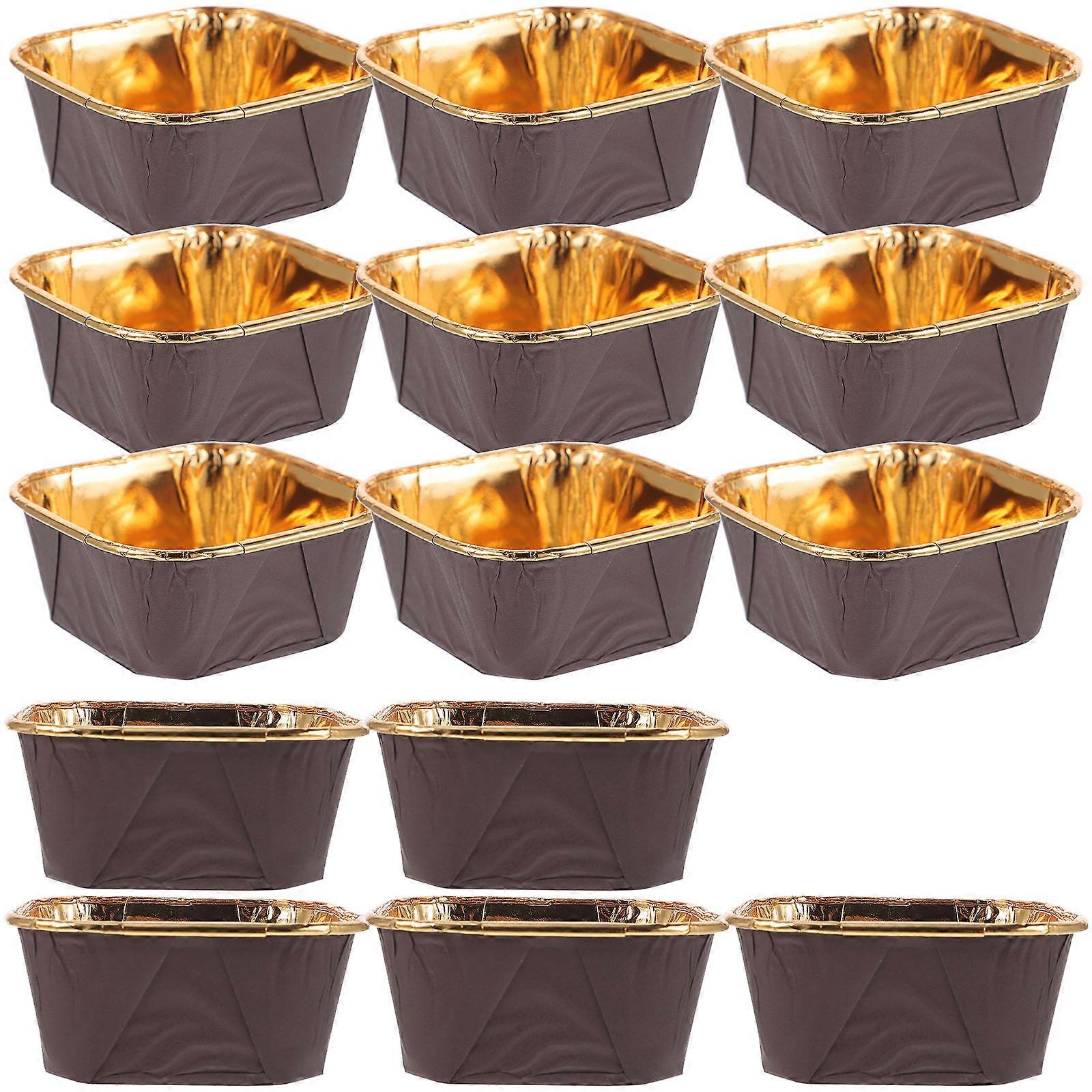 Cupcake Boxes Brown Baking Cups for Decoration 1Set