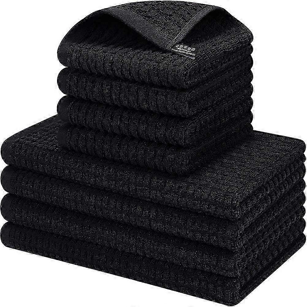 8Pack Quick Drying Cotton Kitchen Towels