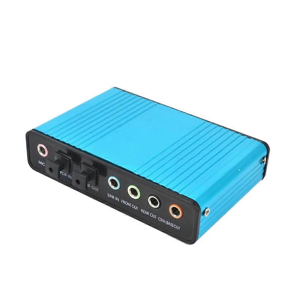 USB 6CH Surround Audio Adapter Blue