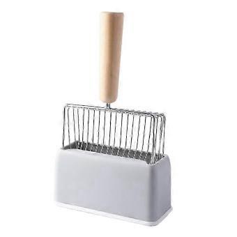 Acid-Resistant Metal Scoop with Storage