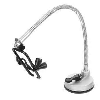 Hair Dryer Holder with Adjustable Suction Cup Base for Hands Styling and Bathroom Organization