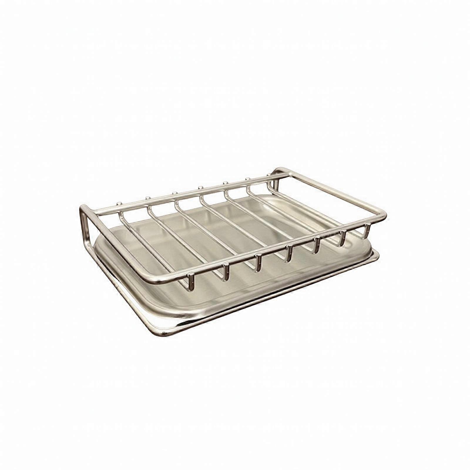 Soap Rack with Drain Tray Rust-Resistant Bathroom Accessory Ventilated
