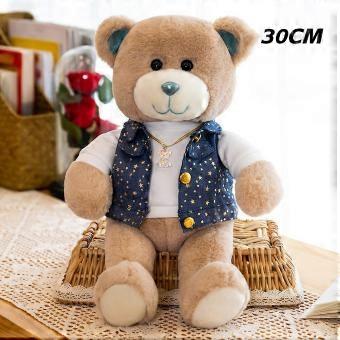 Teddy Bear Plush Toy Soft Stuffed Animal Dressing Hugging Doll Gift for Kids mm