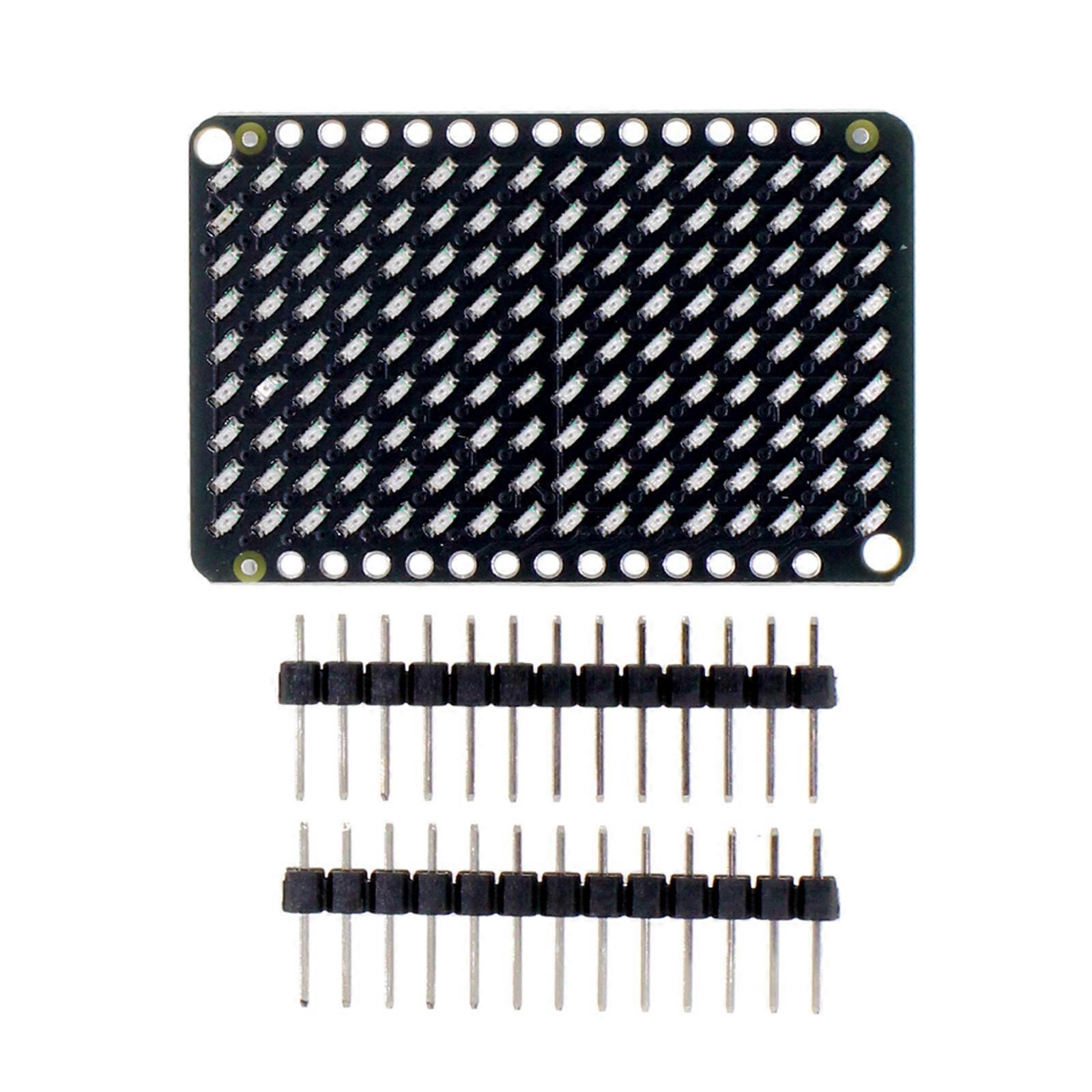Charlieplexed LED Array Board with Per-LED Brightness Control for Text, Motion Sequences, and Varied Light Designs Multicolor