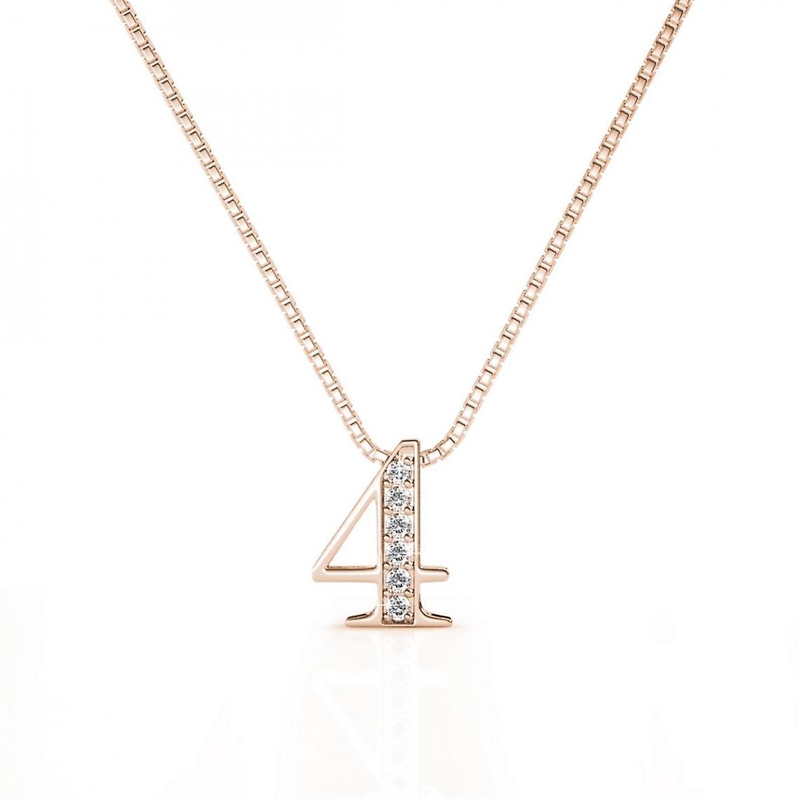 Necklace Number 4 Rose Gold