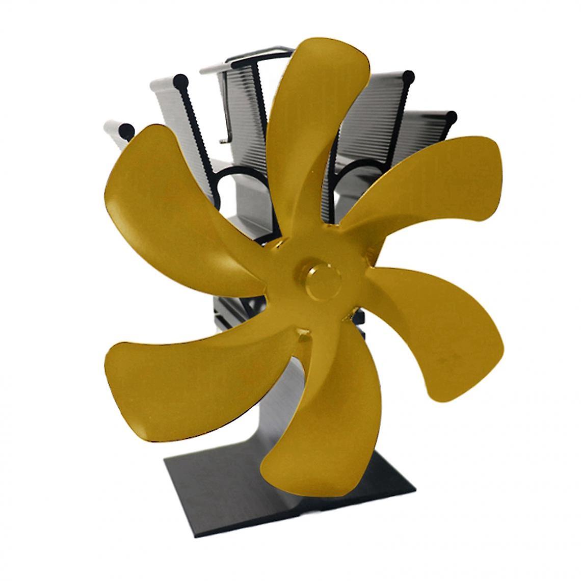 hiljainen lämpökäyttöinen harmaa 6-teräinen puuhella takkapuhaltimen moottori