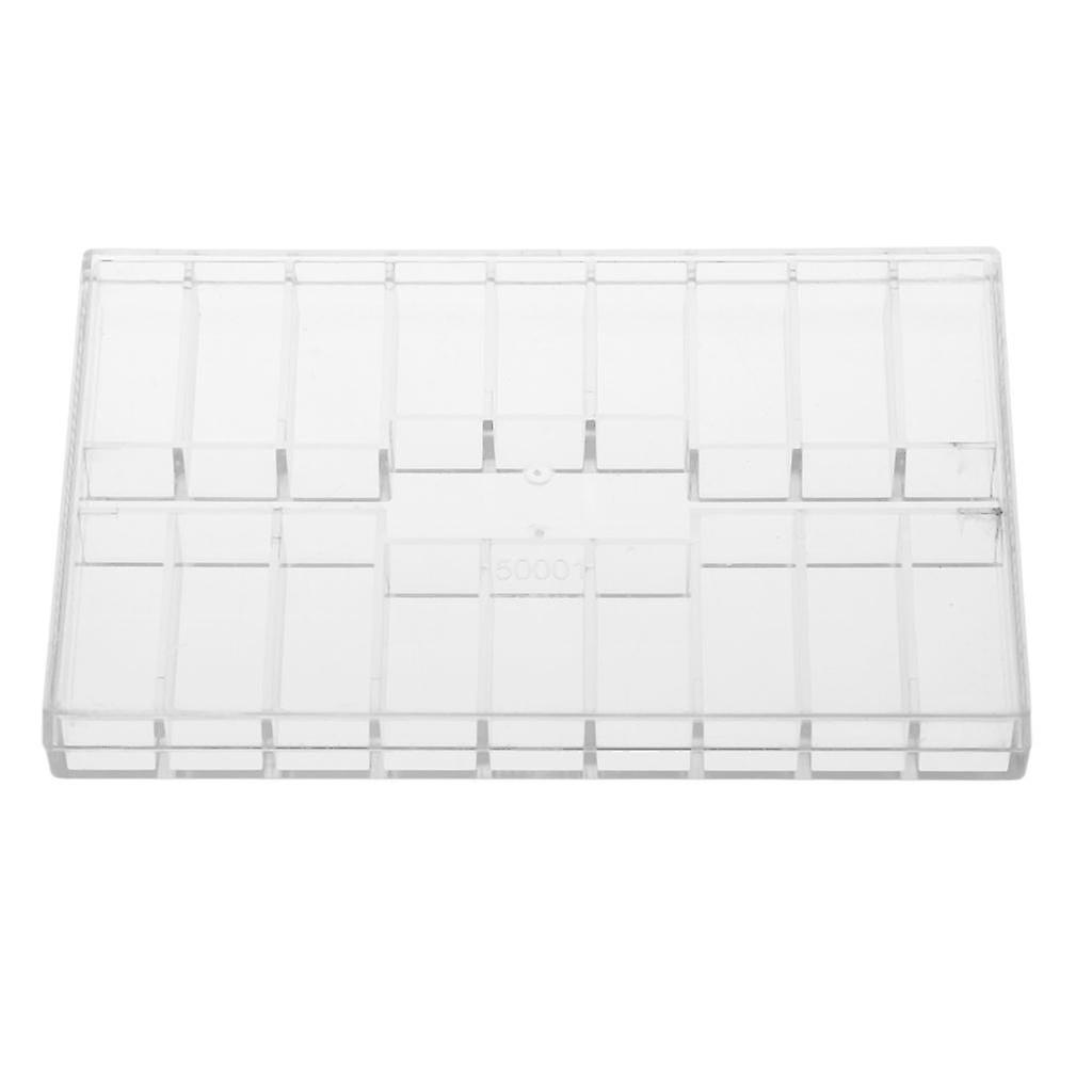 Clear Rectangle 18 Grids Plastic Storage Box Small Parts Storage Containers