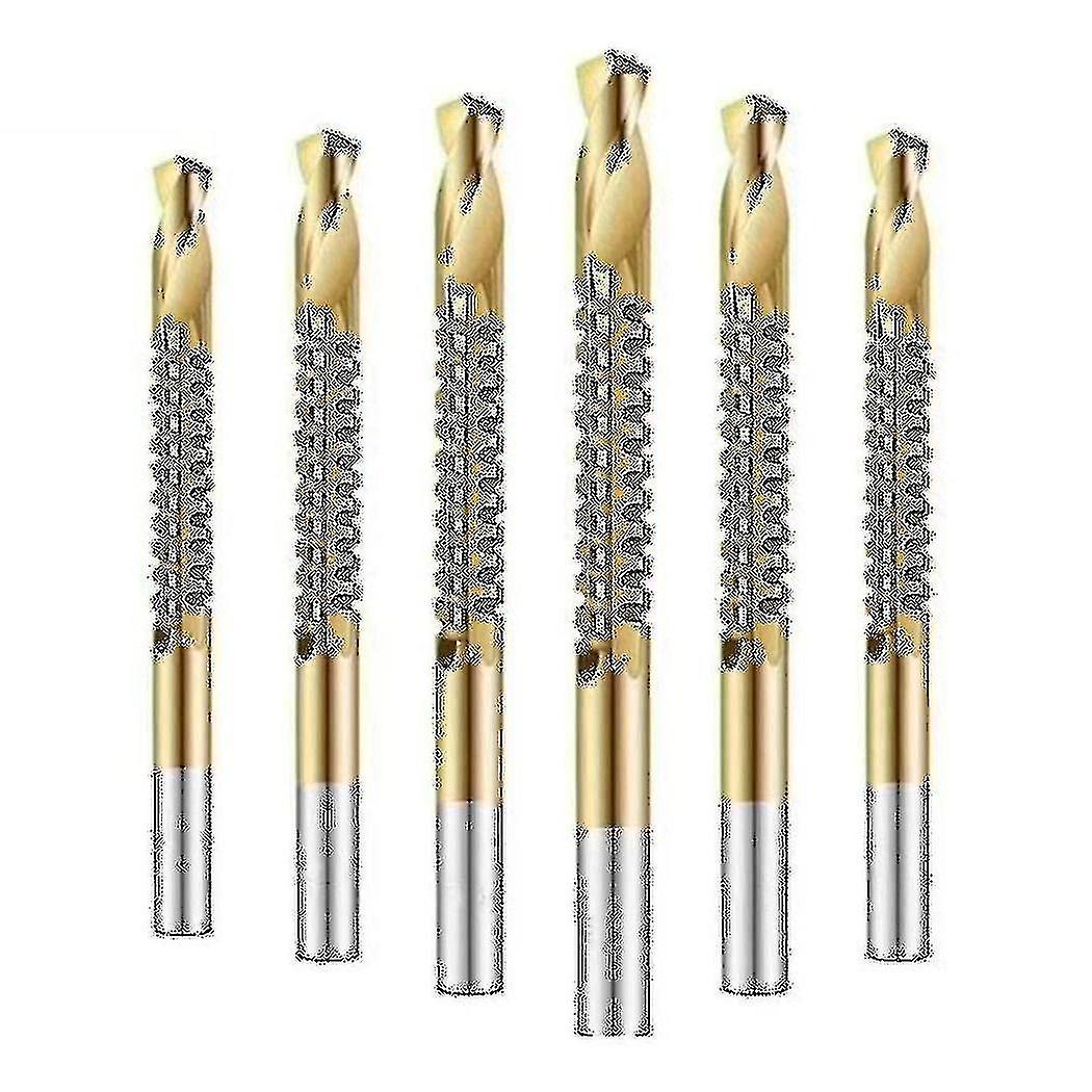 6pcs Cobalt Drill Bit Set Ranuring Set Woodworking Drill Slotted Drill