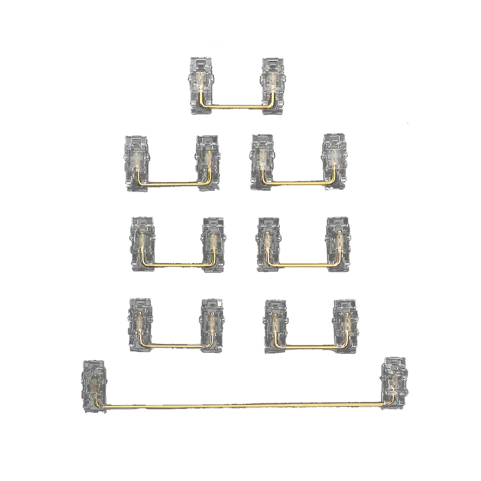 Mechanical Keyboard Satellite Shaft Transparent 6.25U Plate Screw Stabilizer