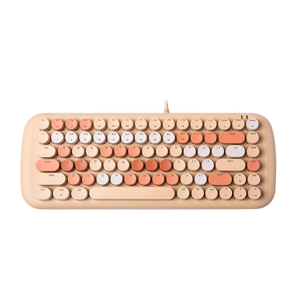 Wired Mechanical Keyboard with Colorful Lights Fit for Home Office Computer