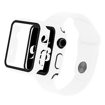 Watch Straps For Apple Watch SE (2022) 40mm/SE 40mm/6/5/4 40mm+PC Watch Case with Tempered Glass Scr