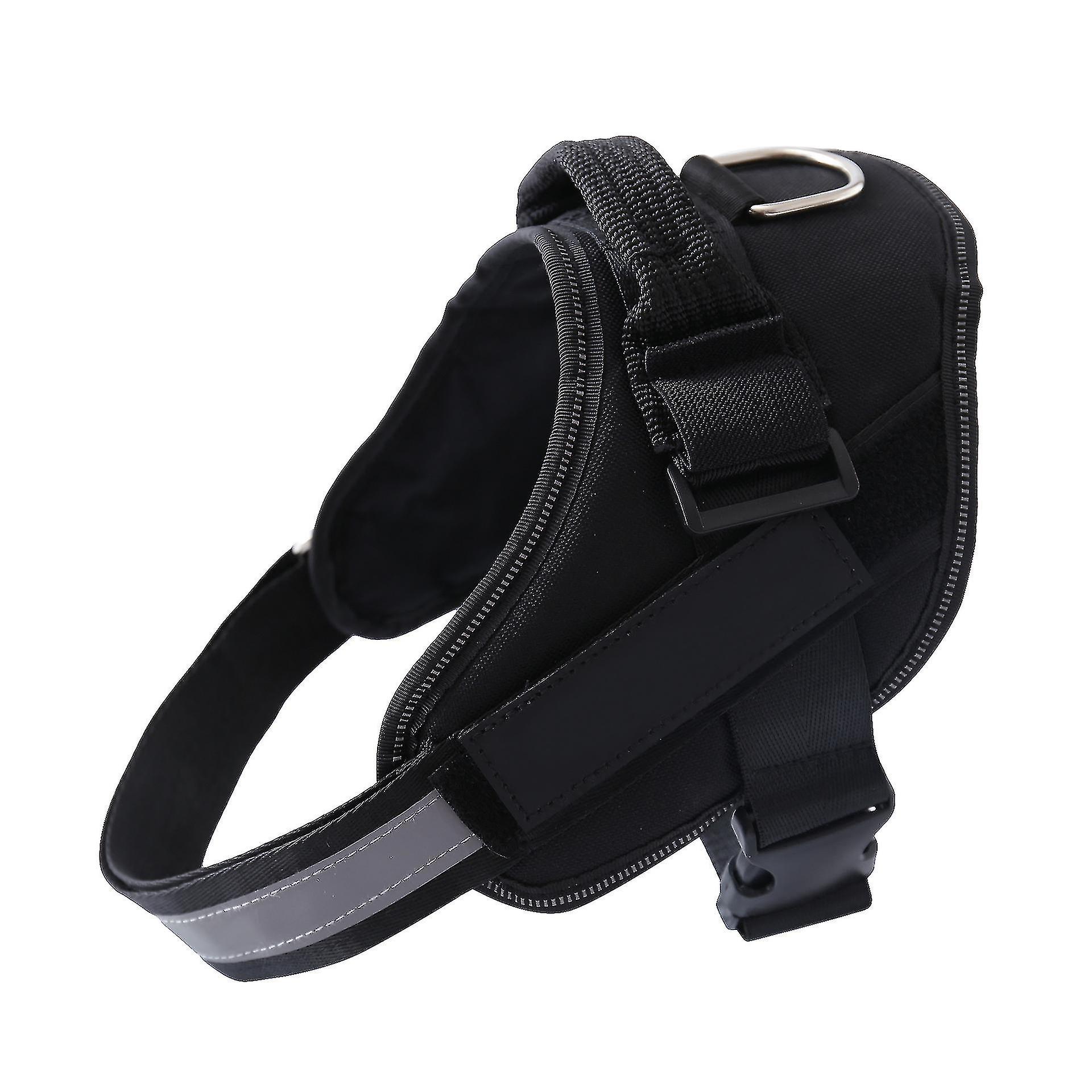 تسخير الكلب ، سترة الكلب العاكسة بدون سحب ، تسخير الحيوانات الأليفة قابل للتنفس قابل للتعديل مع مقبض للمشي في الهواء الطلق - لا مزيد من السحب أو السحب أو الاختناق