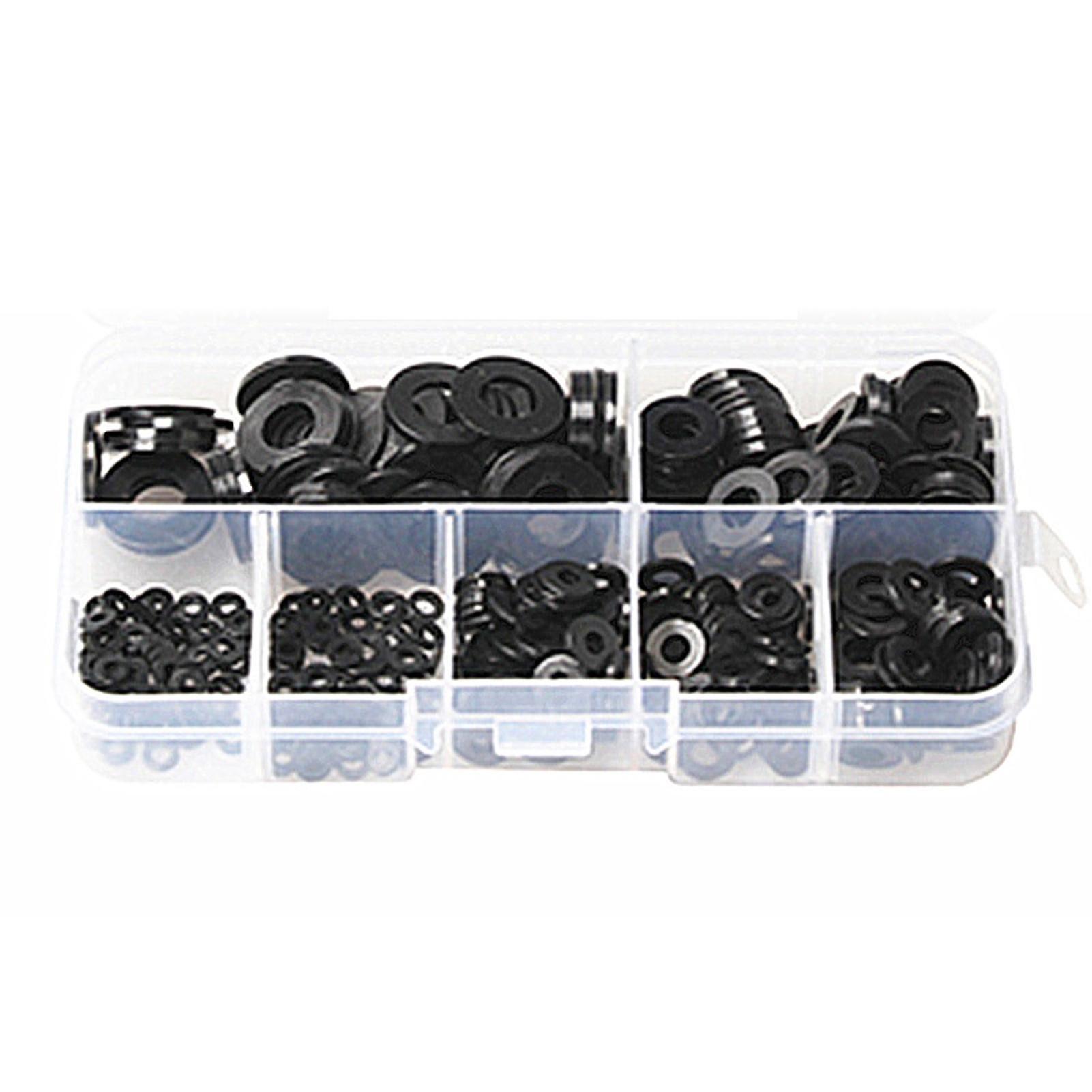 364pcs M2-m8 Gaskets Lightweight Excellent Insulation Stable Multipurpose Nylon Gasket Kit For Industries