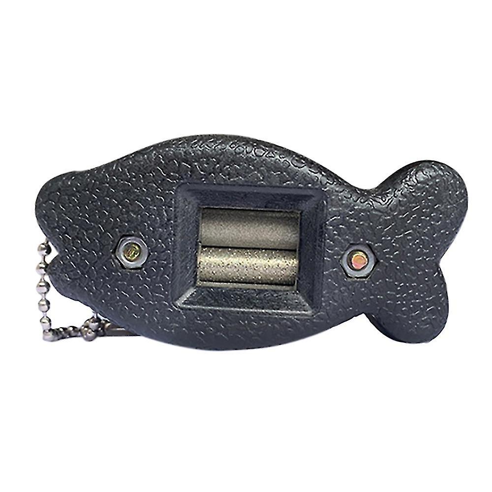 Edge Blade Sharpener Two-sided Diamond Hand Pattern Knife Skate Sharpening Tool With Key Chain