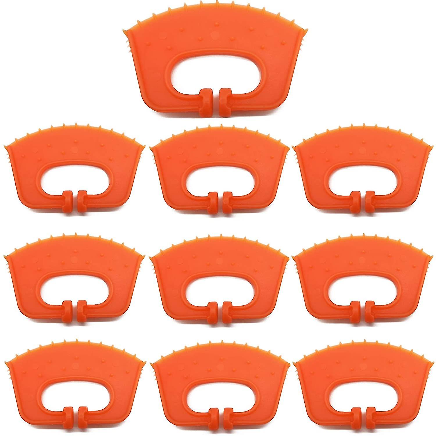 10pcs 子牛離乳リング、プラスチック農場家畜牛アンチサクションノーズクリップ