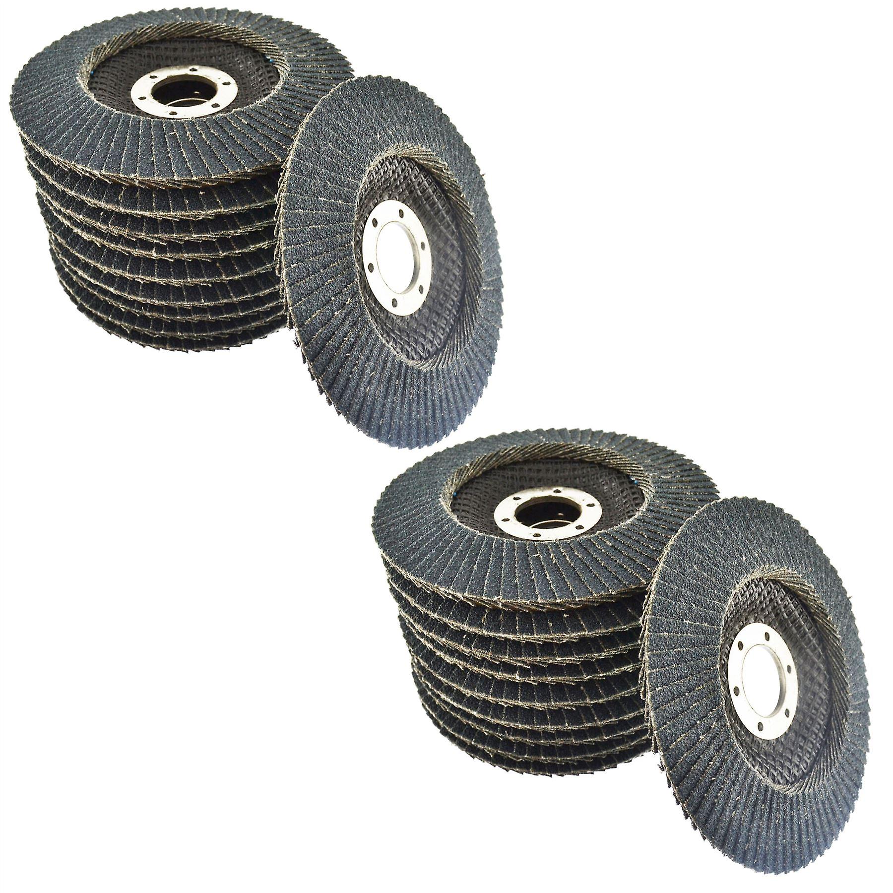80 Grit Zirconium Flap Disc Sanding Grinding Rust Removing 4-1/2" grinder 20pk