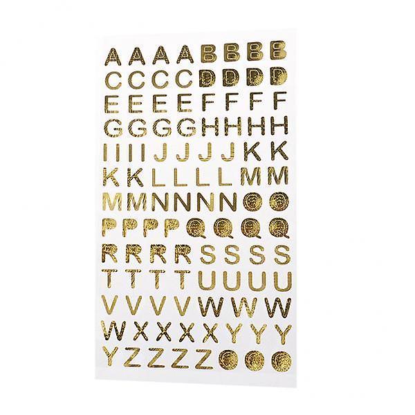 3xMetallic Gold Modern Αυτοκόλλητα Scrapbooking DIY Άλμπουμ Κάρτα Χειροτεχνία Επιστολή