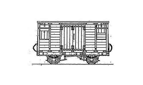 Dundas DM71 Tralee & Dingle Railway , Covered Cattle & G.Van 9mm OO9 / HOe Plastic Unpainted OO9 Scale model
