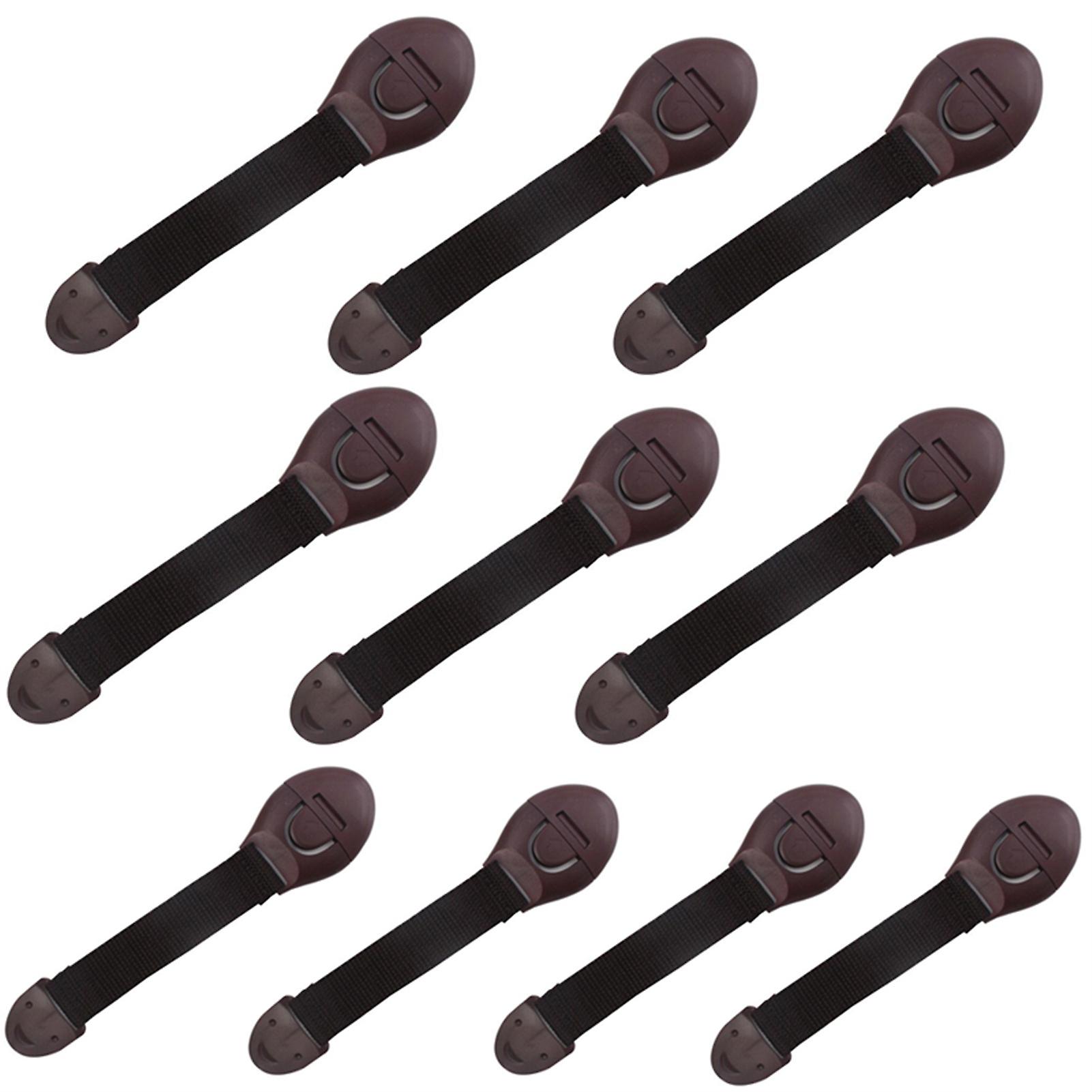 10Pcs Child Lock Protection Of Children Locking Door Kid Safety Strap Lock for Cabinet and Drawer Punch Free Household