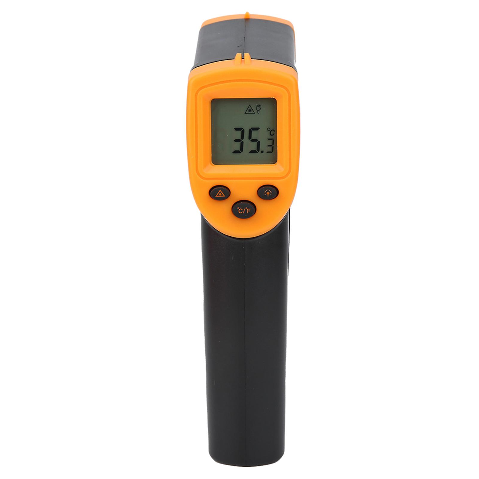 HW600 NonContact Thermometer LCD Infrared Digital Temperature Measuring Thermometer(Yellow )