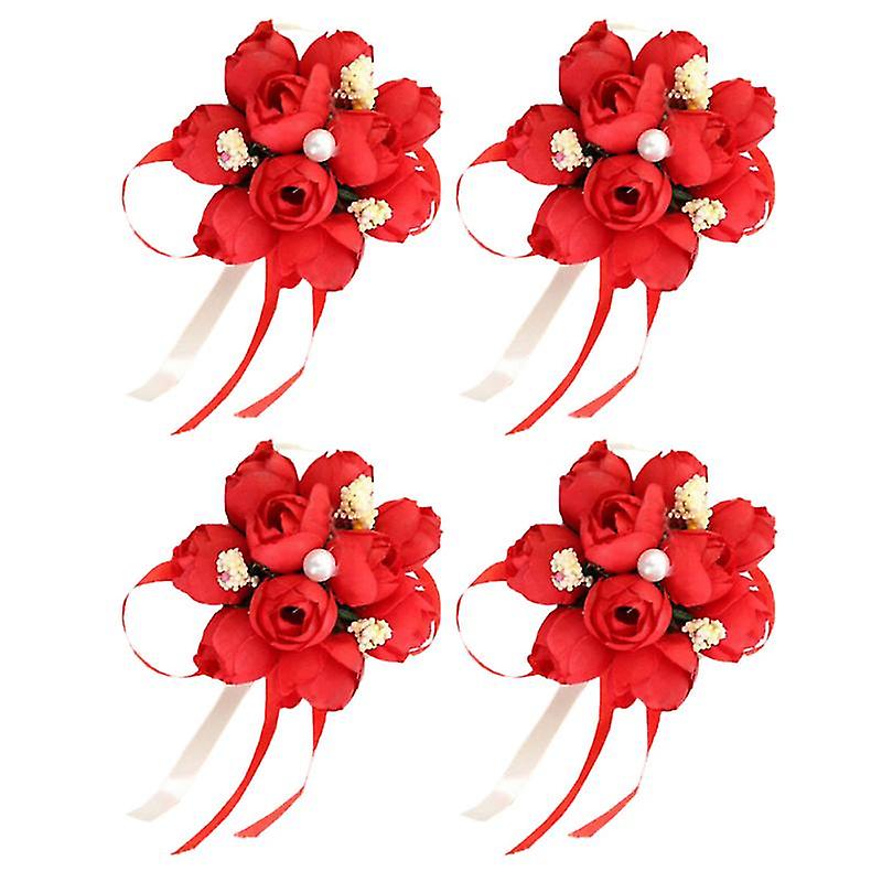 4pcs Wedding Brooch Flower