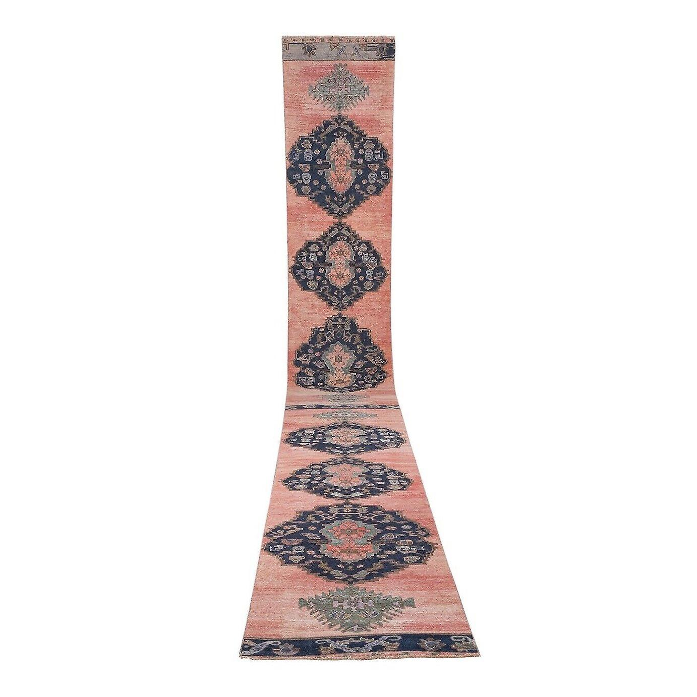 Pale Rug Runner, Authentic Handmade Carpet