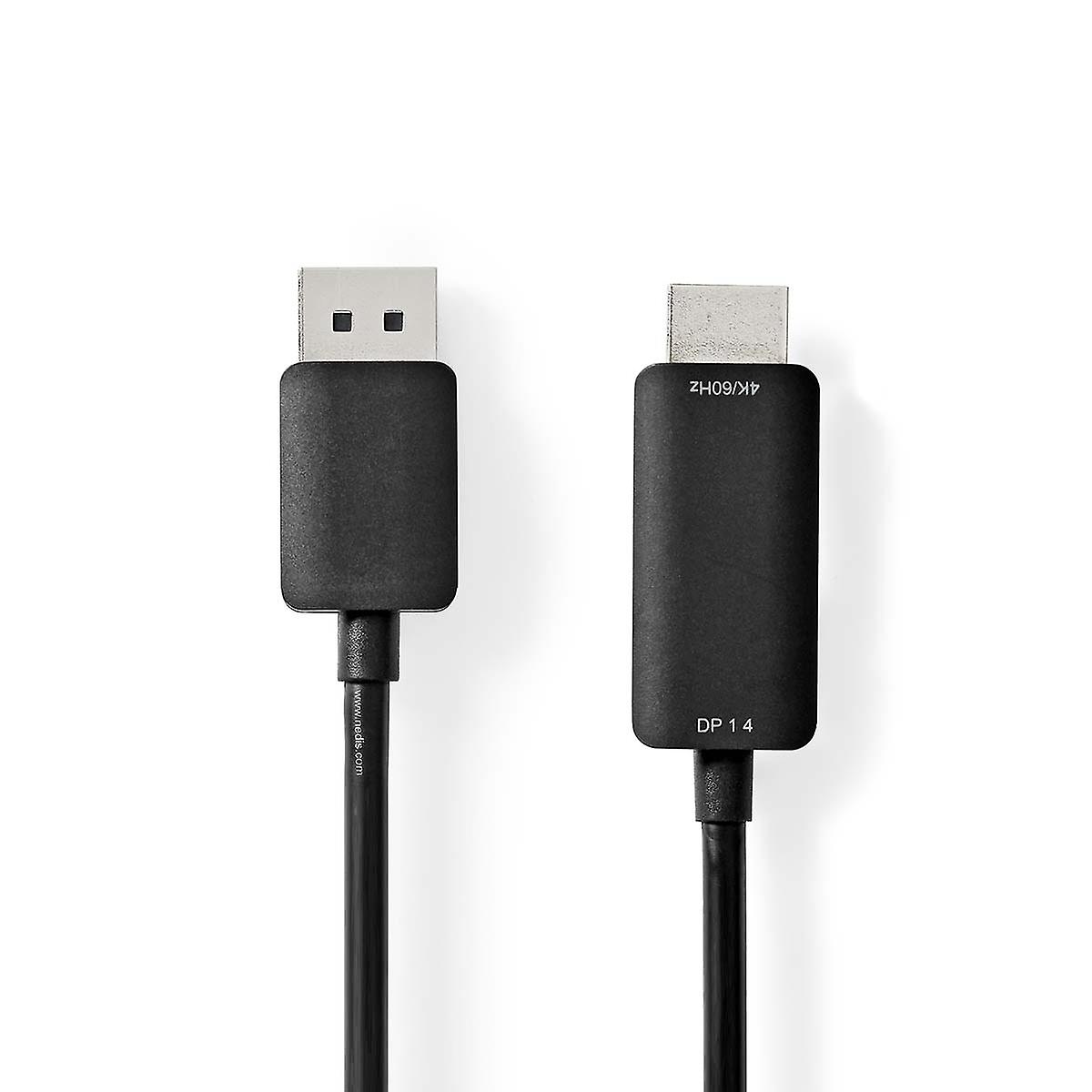 Kabel DisplayPort | DisplayPort samec | ™ Konektor HDMI | 4K@60Hz | Poniklované | 2,00 m | Kulatý | PV