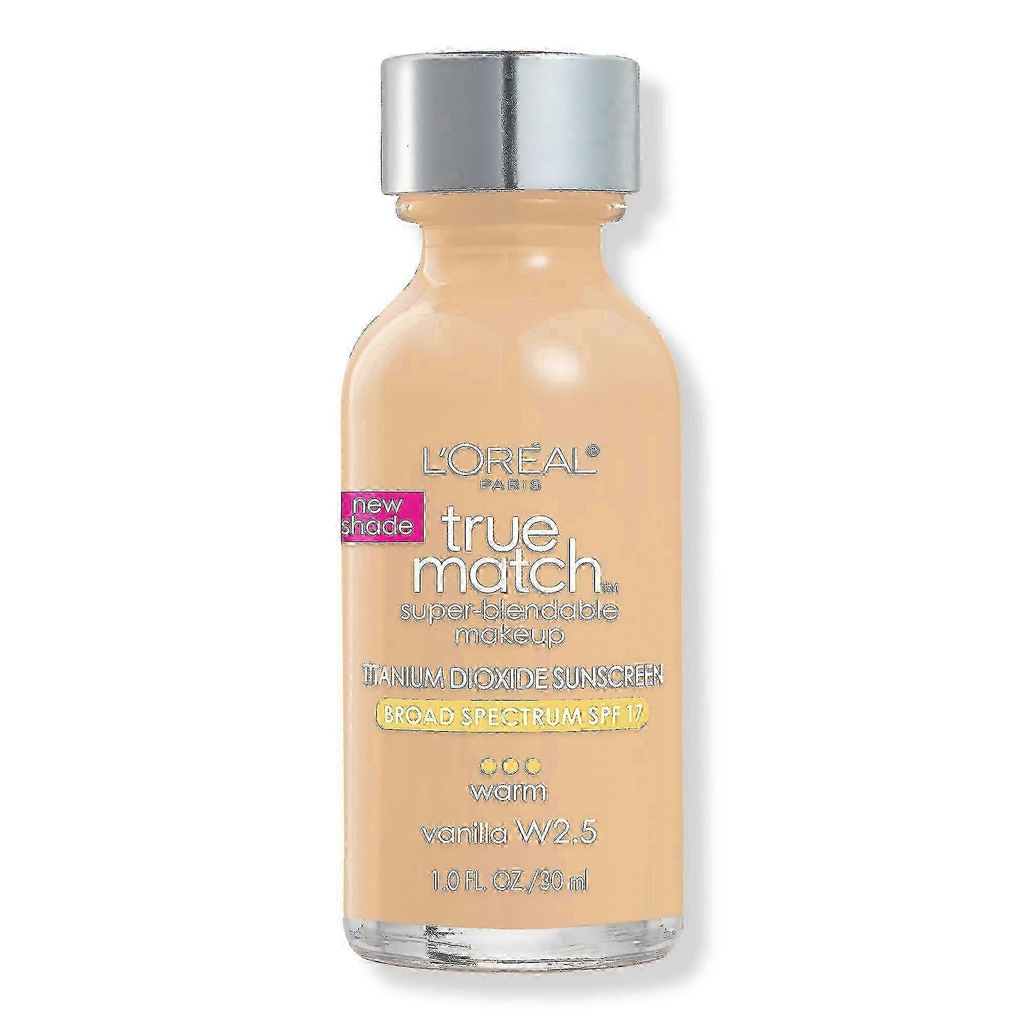 L'oréal True Match Super-blendable Foundation Makeup, W2.5 Vanilla, 1 Oz