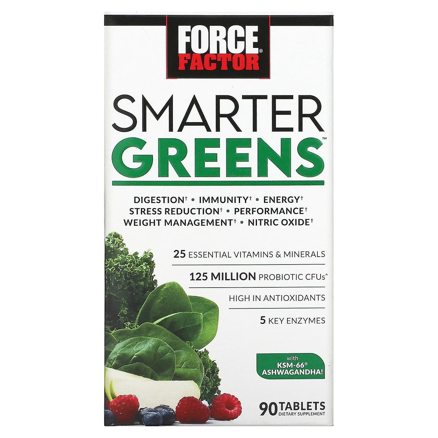 Force Factor, Smarter Greens, 90 Tablets