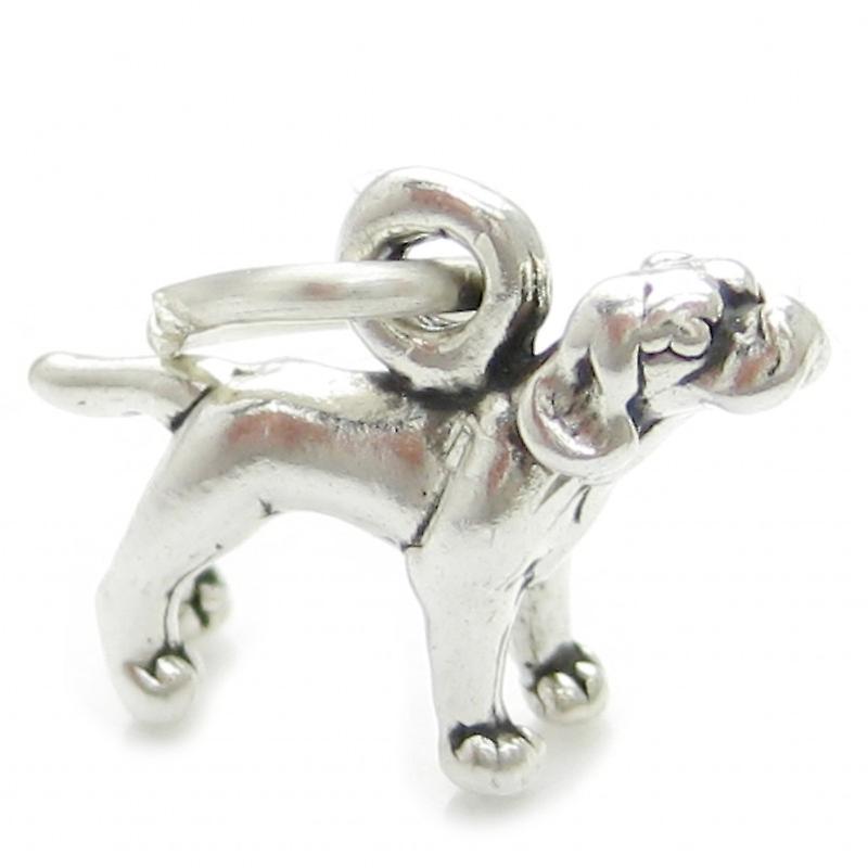 Pointer Dog Sterling Silver Small Charm .925 X 1 Pointers Dogs Charms
