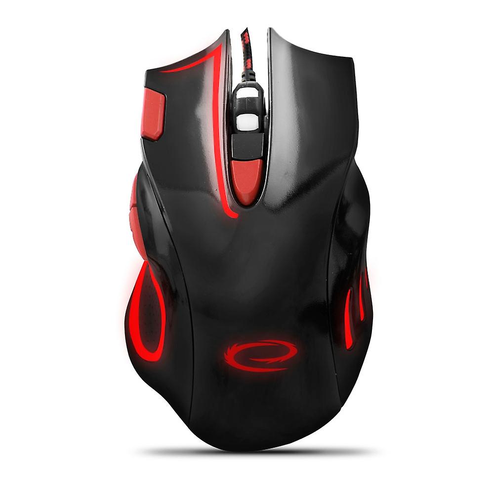 Esperanza Wired Mouse for Gamers 7D Opt. USB MX401 Hawk Black-Red