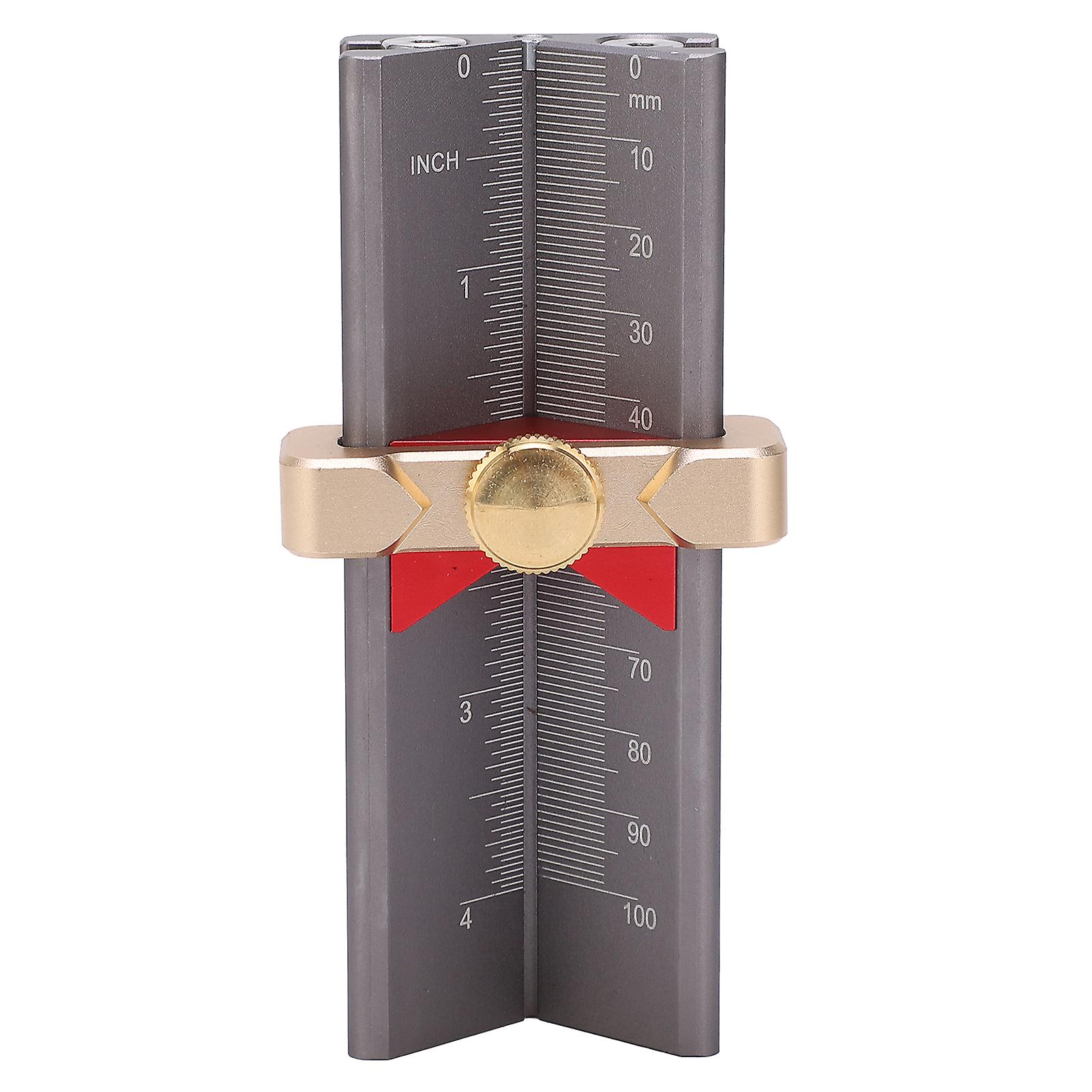 Ouitble Drill Point Angle Gauge Drill Depth Measuring Gauge and Limited Ring Installation Assist Woodworking Tool