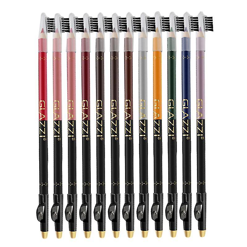 12pcs Waterproof Eyebrow Pencil