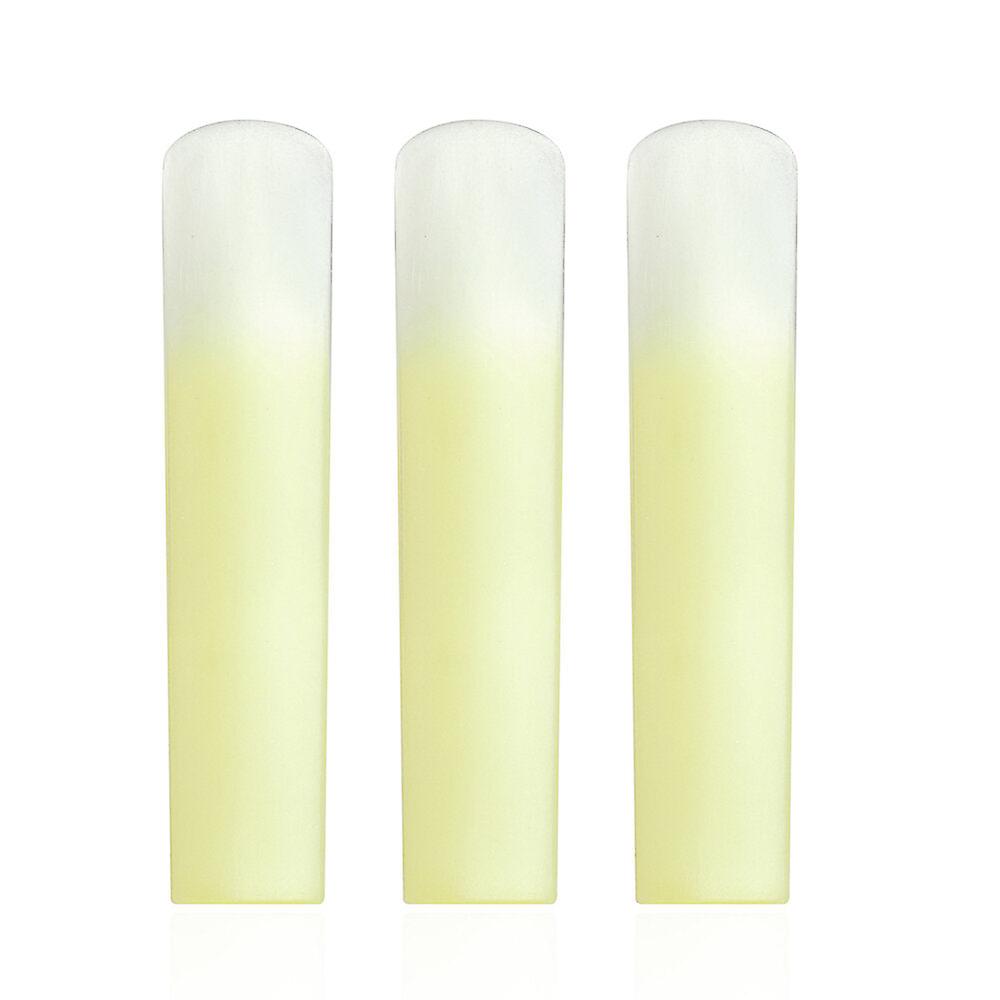 3Pcs Treble Saxophone Reeds Synthetic Resin 1.5/2.0/2.5 Reed Strength Sax Woodwind Instrument Plastic Parts Accessories