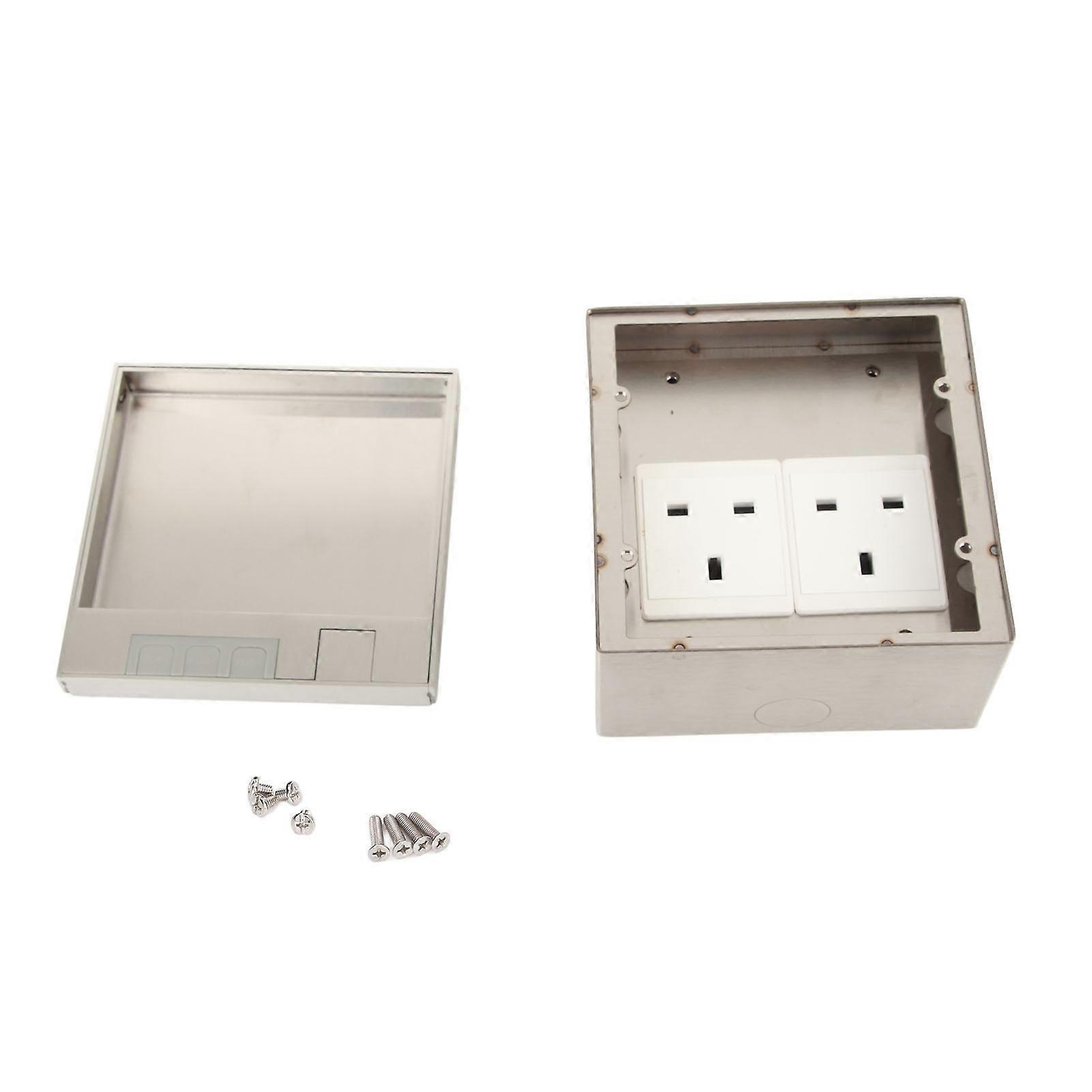 Power Strip Dual UK Standard 3 Hole Sockets Connection Box Outlet Socket Receptacle AC 250V