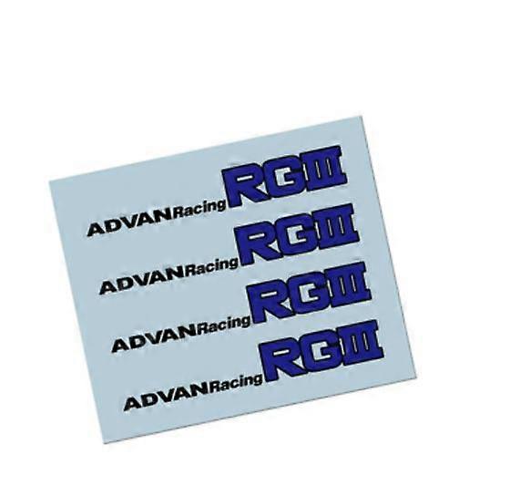 4 قطع Advan Racing RG3 عجلة تكلم ملصق سيارة تصفيف حافة ملصق مقاوم للماء