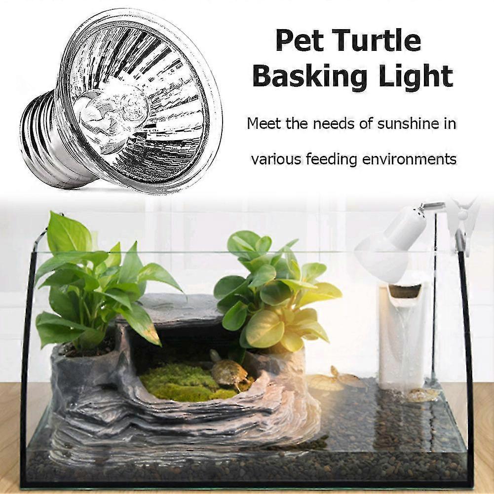 50w Reptile Lampe Pet Amphibiens Lzards Chauffage Ampoule Tortue Basting Uv Light 2PCS