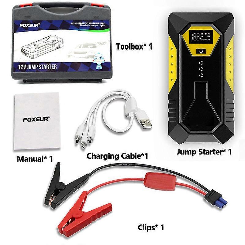 Car Jump Car Starter Battery Charger 26800mAh Emergency Power Bank Booster for 12V Gasoline and Diesel Vehicles