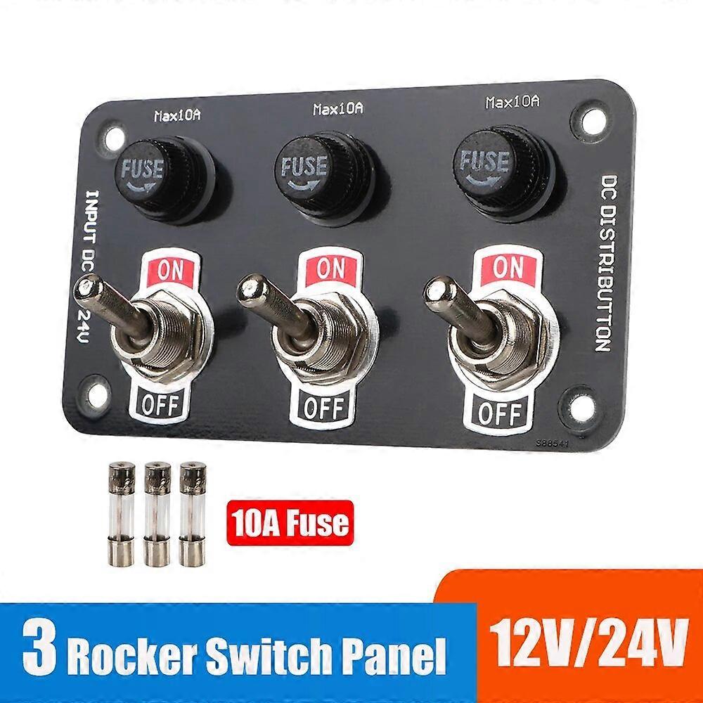 10A Fuse 12V 24V Rocker Switch Panel Protection Light Toggle Racing Car Start Push Buttons Ignition Accessories For Boat Marine ST1M067
