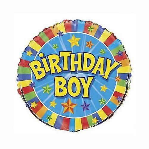Unique Party Birthday Boy Round Foil Balloon