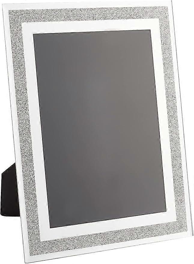 Glass Picture Frame Glitter Silver Bling Crystal Poster Frame