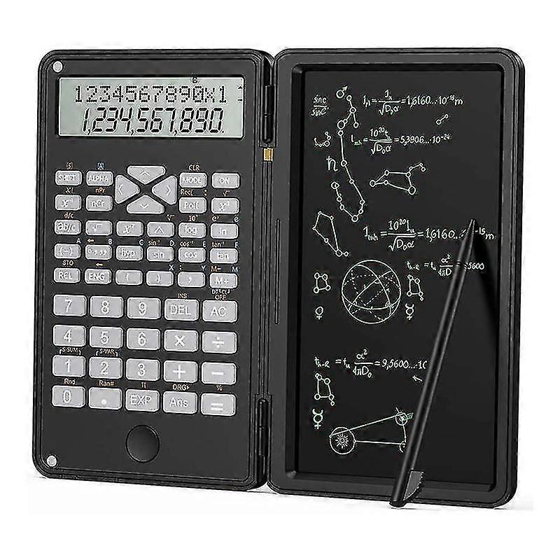 Calculator, Scientific Calculators 12-digit Calculator Writing Tablet, Foldable Financial Calculato