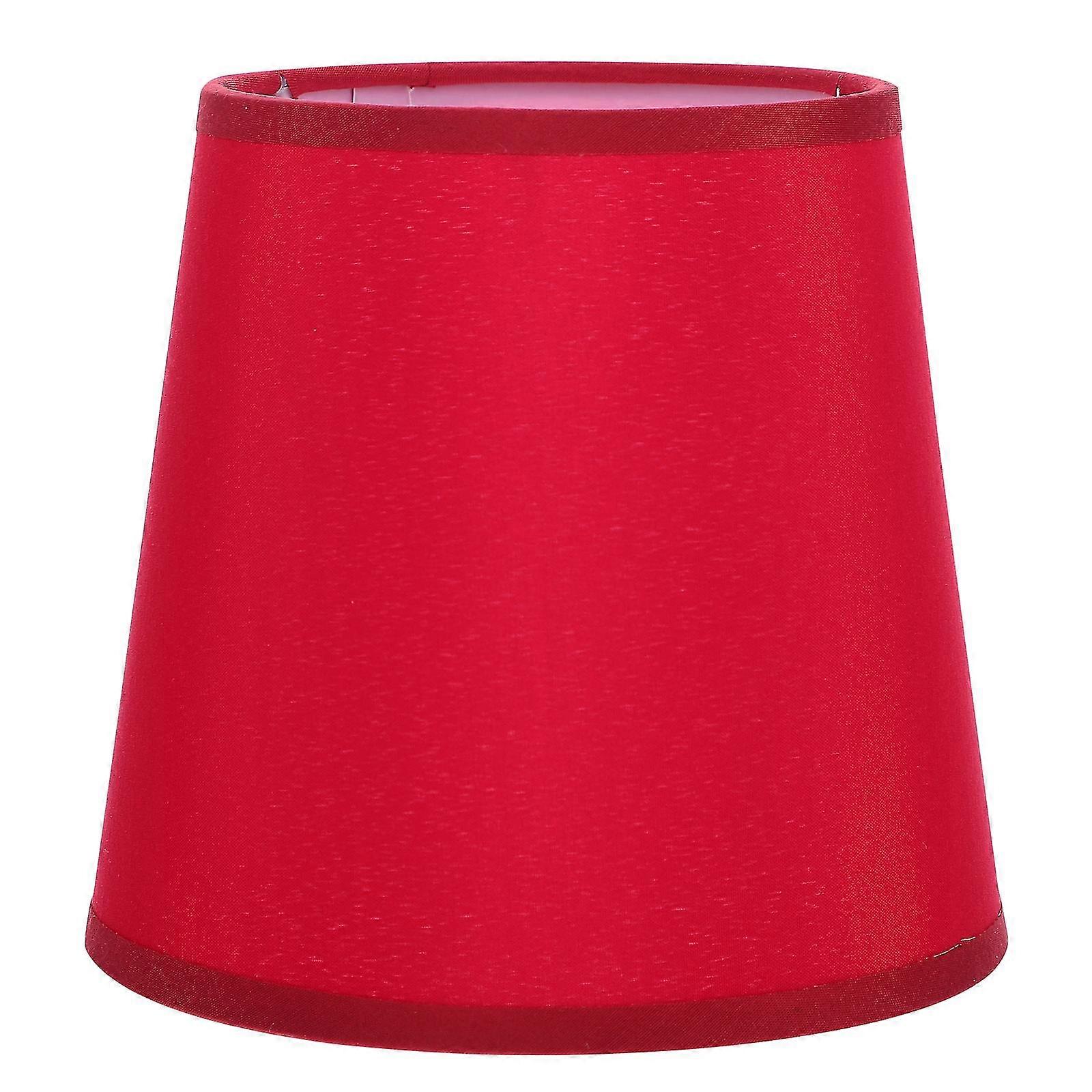 Red Lamp Shade Transparent Lamp Shades Bulb Shade Cover Fabric Lampshade Table Light Small Lamp Shade-Yvan
