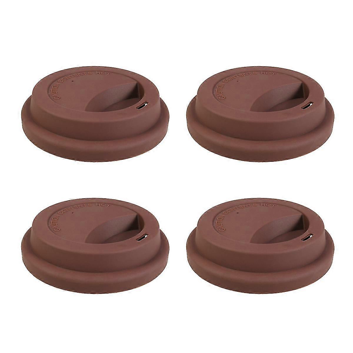 4 pcs couvre-tasses boissons Couvercle d’abreuvement en silicone Couvercles de tasse à café réutilisables Couvercle de tasse à café en silicone Couvercle d’abreuvement en silicone-Yvan