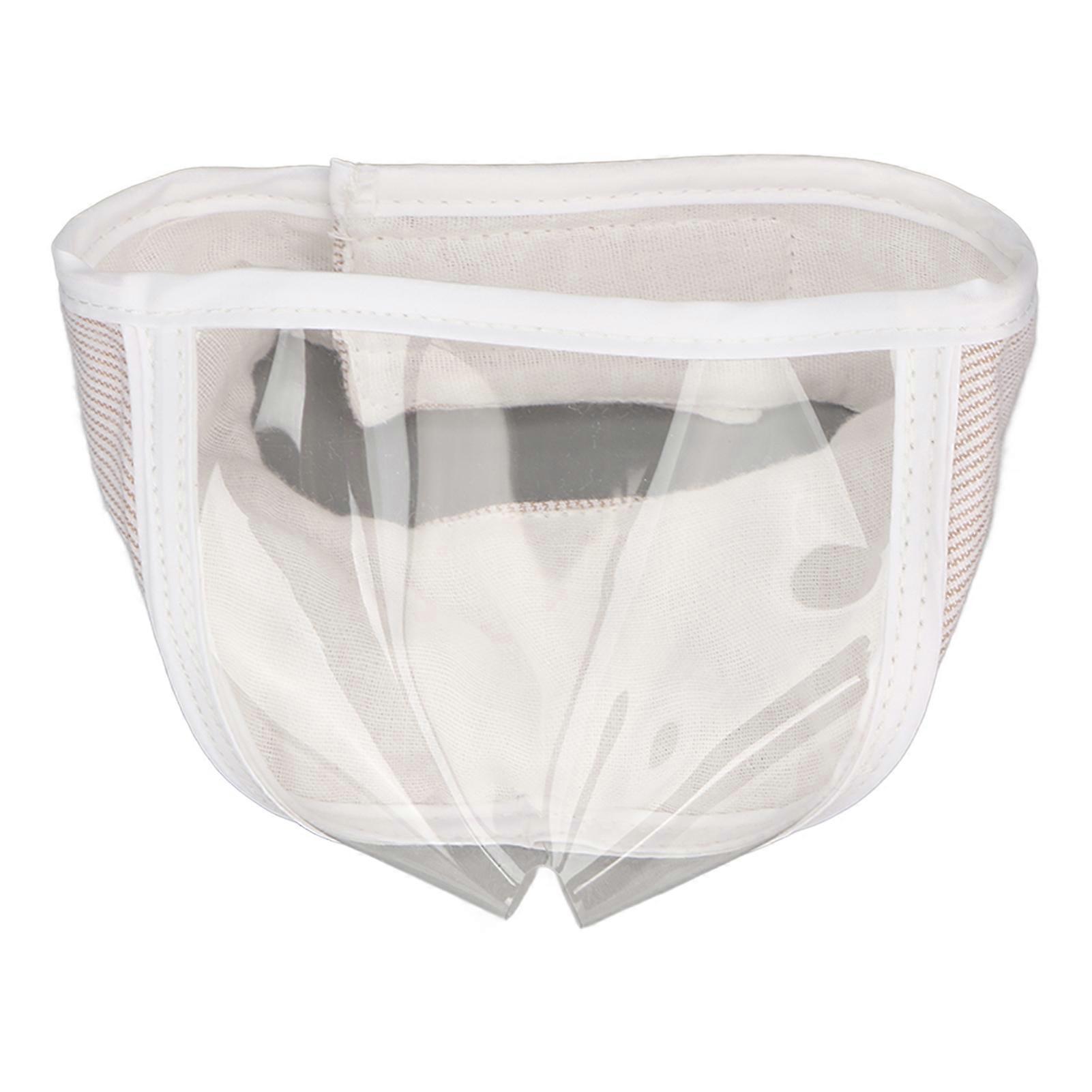 Transparent Cat Muzzle Prevent Licking Biting Barking Breathable Cat Muzzle Cat Face Guard for Bathing Grooming Tools