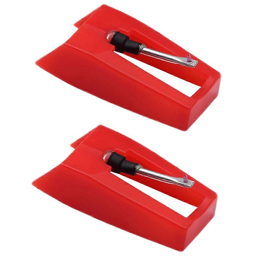 2Pcs Record Player Needles Turntable Replacement Stylus Needles for Vinyl Record Player