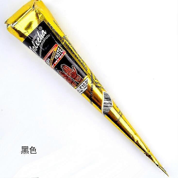 مخاريط الحناء معجون وشم الحناء الهندي أسود بني أحمر أبيض مخاريط الحناء للوشم المؤقت ملصق فن الجسم الحناء للجسم